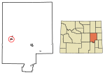 Converse County Wyoming Incorporated and Unincorporated areas Glenrock Highlighted 5632435